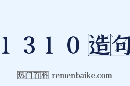 1310造句是什么意思的图片